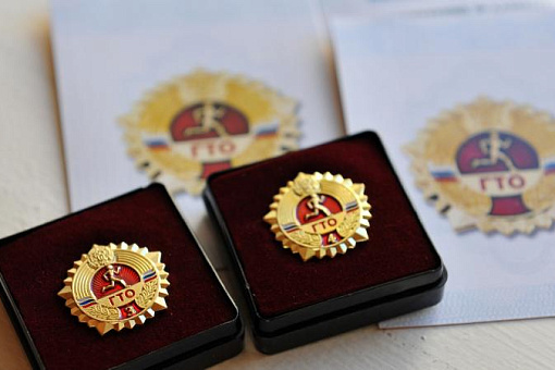Церемония награждения знаками отличия ГТО 